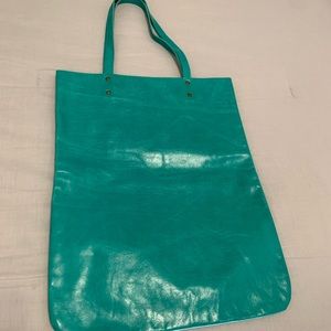 Leah Lerner leather tote bag